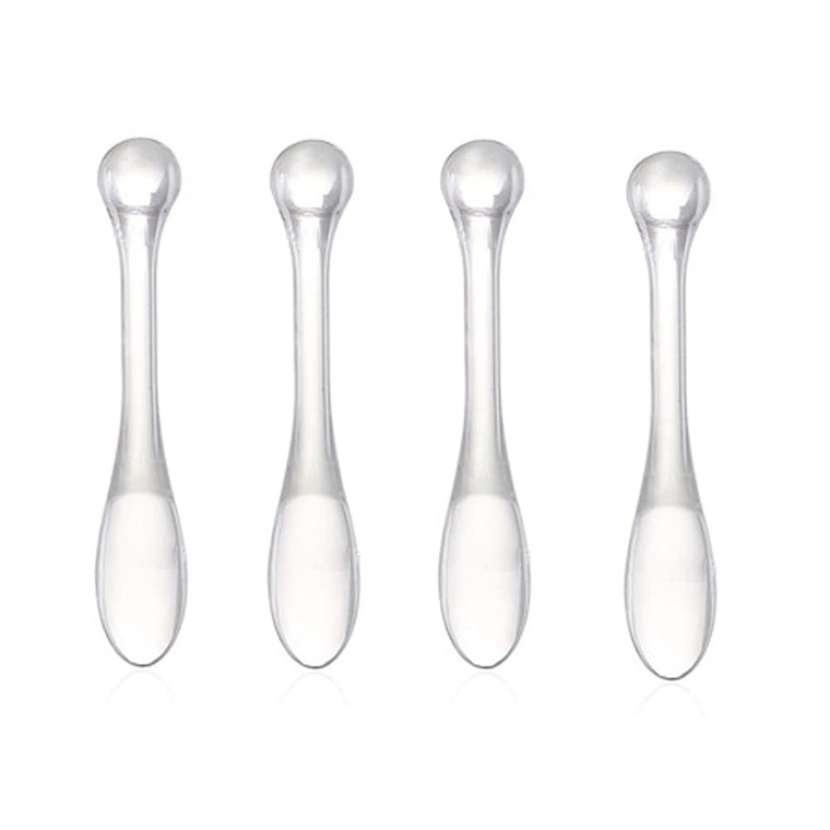 10 Pcs Transparent Acrylic Makeup Sticks Mud Mixing Tool Mask Spatula DIY Face Beauty Makeup Tool Portable Mask Stick Cosmetic Mask Spoon Spatulas Ma