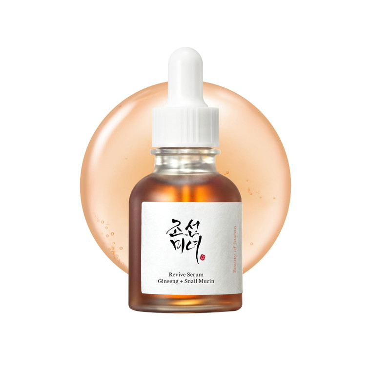 Beauty of Joseon Revive Snail Mucin Ginseng Serum Hydrating Peptide Facial Moisturizer Dark Spot Acne Scar Remover for Sensitive Face. Korean Skin Ca