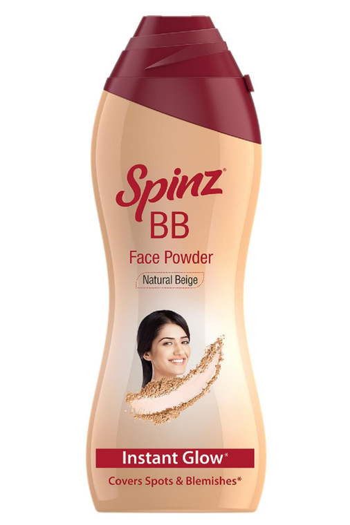 Spinz BB Talc, instant glow cover spots & blemishes 100g