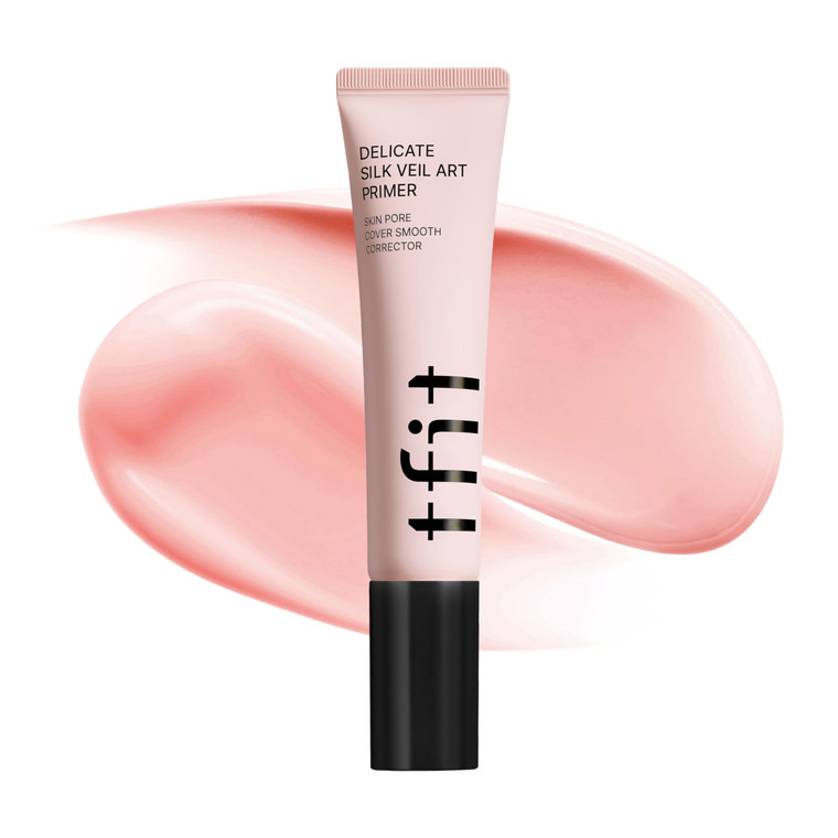 TFIT Delicate Silk Veil Art Primer - Korean Makeup, Poreless Matte Makeup Primer for Oily Skin (Lightweight, Hydrating), Blurring Pore Filler, Smooth