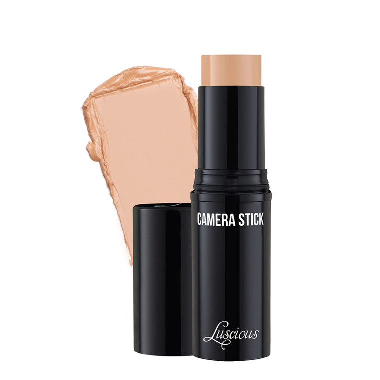 True + Luscious Camera Stick Foundation | Full Coverage Cream for Flawless Airbrushed Skin | Hydrating Non-Comedogenic Formula | Vegan Paraben-Free C