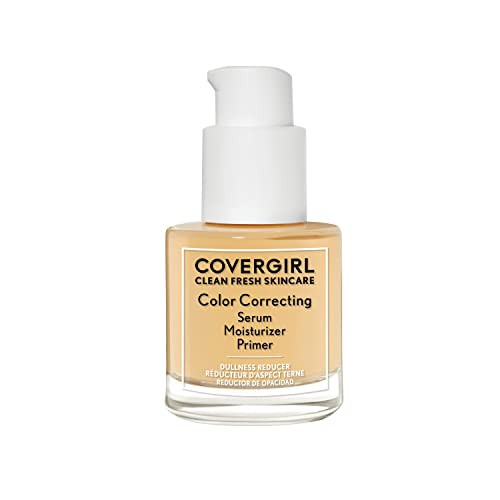 COVERGIRL Clean Fresh Color Correcting Serum – Moisturizer, Face Primer, Skincare, Vegan Formula – Medium, 30ml (1.0 fl oz)