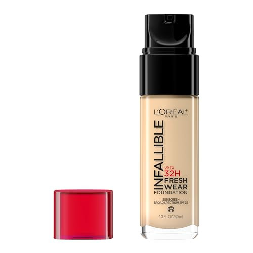 L'Oreal Paris Makeup Infallible Up to 32 Hour Fresh Wear Lightweight Foundation, 420 True Beige, 1 Fl Oz, Packaging May Vary