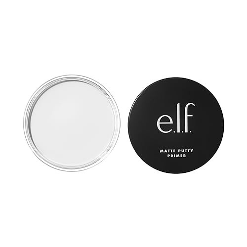 e.l.f. Matte Putty Primer, Skin Perfecting, Lightweight, Oil-free formula, Mattifies, Absorbs Excess Oil, Fills in Pores and Fine Lines, Soft, Matte