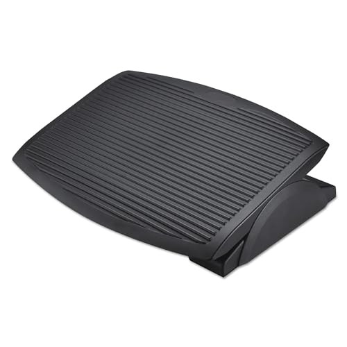 Alera ALE Ergo Tilt Footrest, 13 3/4w x 17 3/4d x 3 3/8 to 5 1/8h, Black