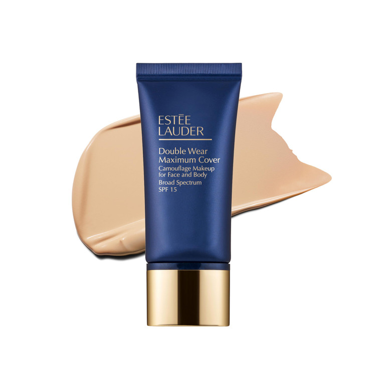 Estée Lauder Double Wear 24-Hour Maximum Cover Camouflage Foundation for Face and Body SPF 15 | Full Coverage | Tattoo Cover Up Makeup Waterproof, 1.