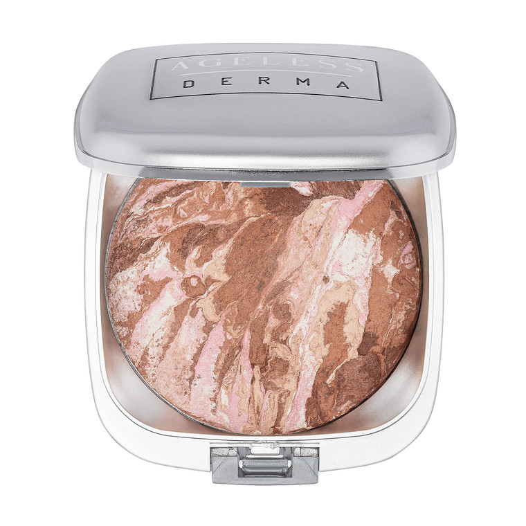 Ageless Derma Mineral Baked Powder Foundation- A Vegan- Paraben -Gluten and Cruelty Free Makeup Foundation (Nubian Beige)