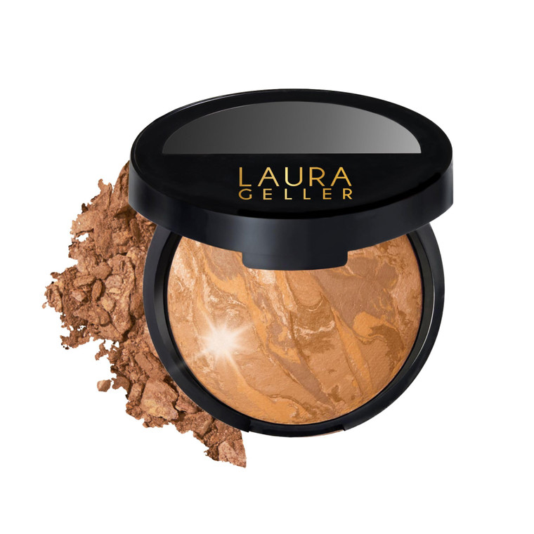 LAURA GELLER NEW YORK Baked Balance-N-Glow Illuminating Foundation - Sand - Buildable Sheer to Light Coverage - Satin Finish