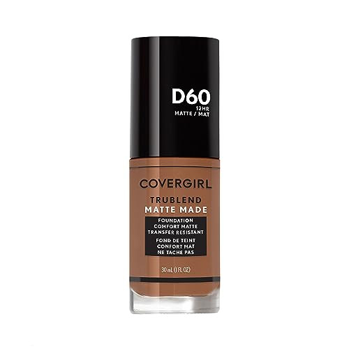 COVERGIRL TruBlend Matte Made Liquid Foundation, Toasted Almond, 1 Fl Oz (Pack of 1)
