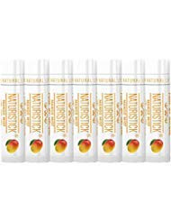 7-Pack Premium Beeswax Lip Balm by Naturistick | Chemical-Free, 100% Natural Chapstick for Dry, Chapped Lips | Made with Coconut Oil, Shea Butter, Al
