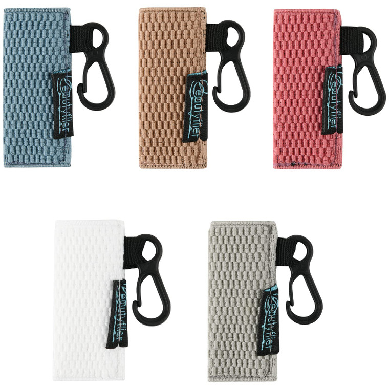 Beautyflier Keychain, Lip Balm Holder for Burts Bees Chapstick - 5pcs, Elastic, Stylish, Unique Designs, Attractive Color, Clip On, Lightweight, Red,