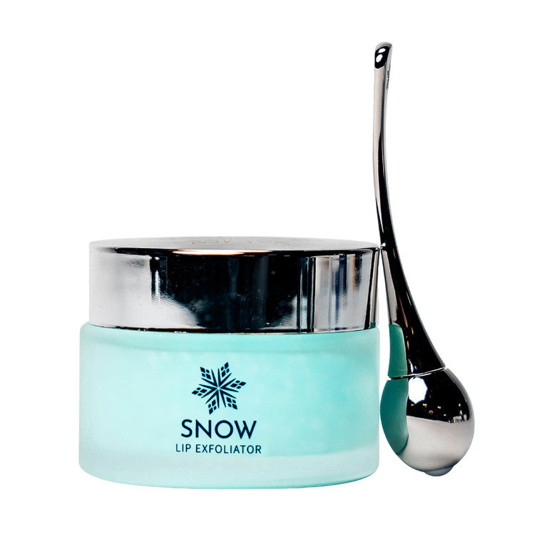 SNOW Lip Scrub Exfoliator - Sugar Scrub for Dry, Cracked Lips with Jojoba Oil, Lavender & Mint - Nourishes, Hydrates & Repairs - Treatment with Refre