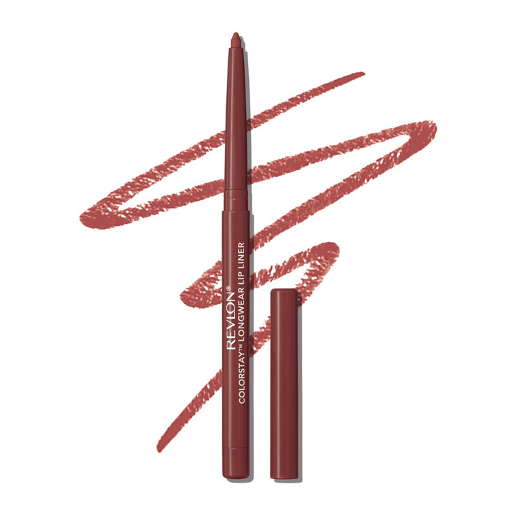 Revlon Colorstay Lip Liner Makeup with Built-in-Sharpener, Longwear Rich Colors, Smooth Application, 660 Mauve, 0.01 oz