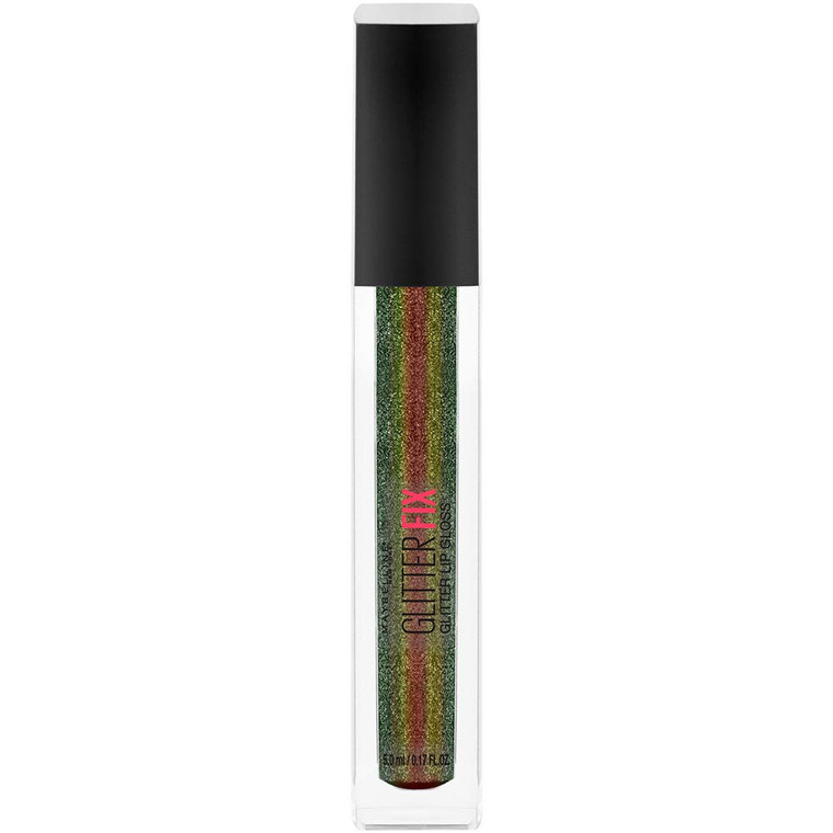 Maybelline New York Lip Studio Glitter Fix Glitter Lip Gloss Makeup, Shadow Hunter, 0.17 fl. oz.