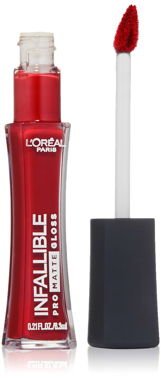 LOréal Paris Cosmetics Paris Infallible Lip Pro Matte Gloss, Shanghai Scarlet, 0.21 fl. oz.