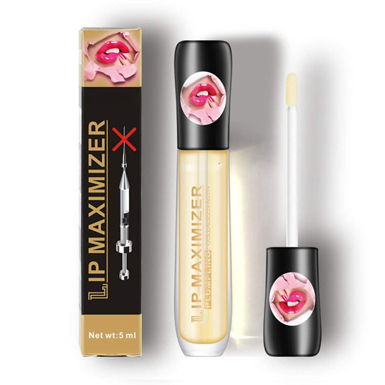 GL-Turelifes Lip Plumper Lip Gloss, Lip Maximizer Balm Plumper Lip Extreme Volume, Heathly Enhancer Hydrated Lips, Moisturize, Eliminate Dryness Wrin