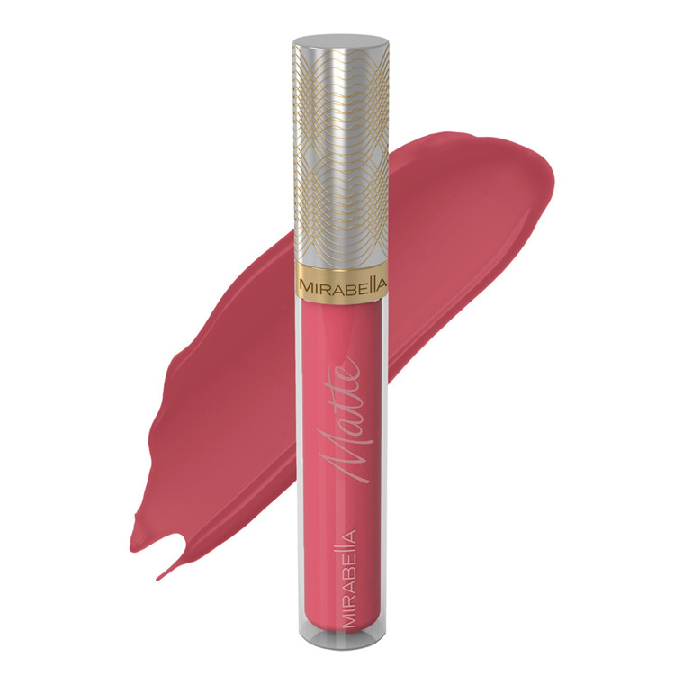 Mirabella Luxe Advanced Formula Matte Lip Gloss, Richly Pigmented Long-Wear and Full-Coverage Liquid Lipstick, Matte Lipstick for Women Stays Put and