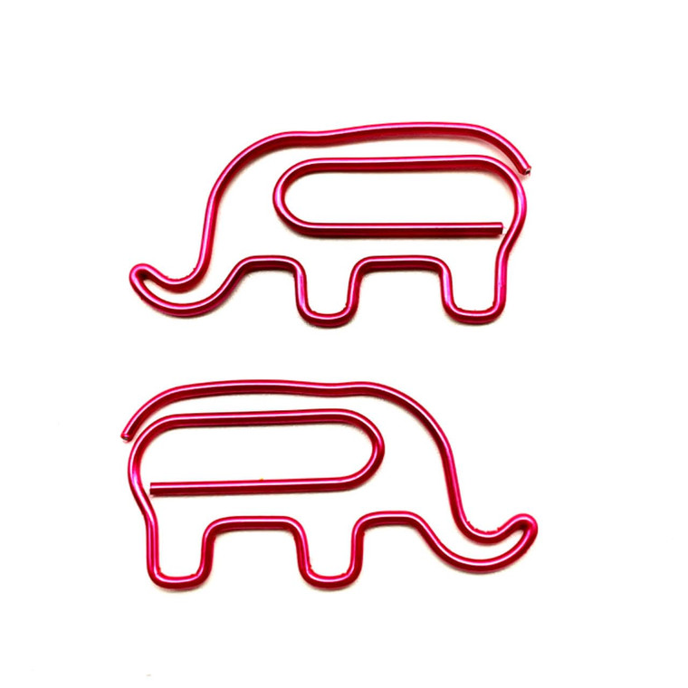 Lmlliang20PC Elephant Paper Clip Bookmark, Cute and Fun Metal Paper Clip, Animal Paper Clip,Elephant Paper Clip Office Desk School Accessories Bookma
