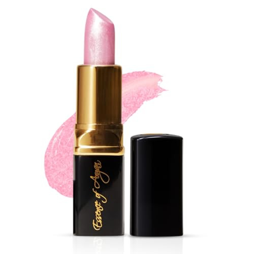 Essence Of Argan Pink Lip Stick for Cracked and Dry Lips - 100% Pure Argan Oil, Shea Butter, Jojoba Oil & Aloe Vera - Hydrating Long Lasting Lipstick