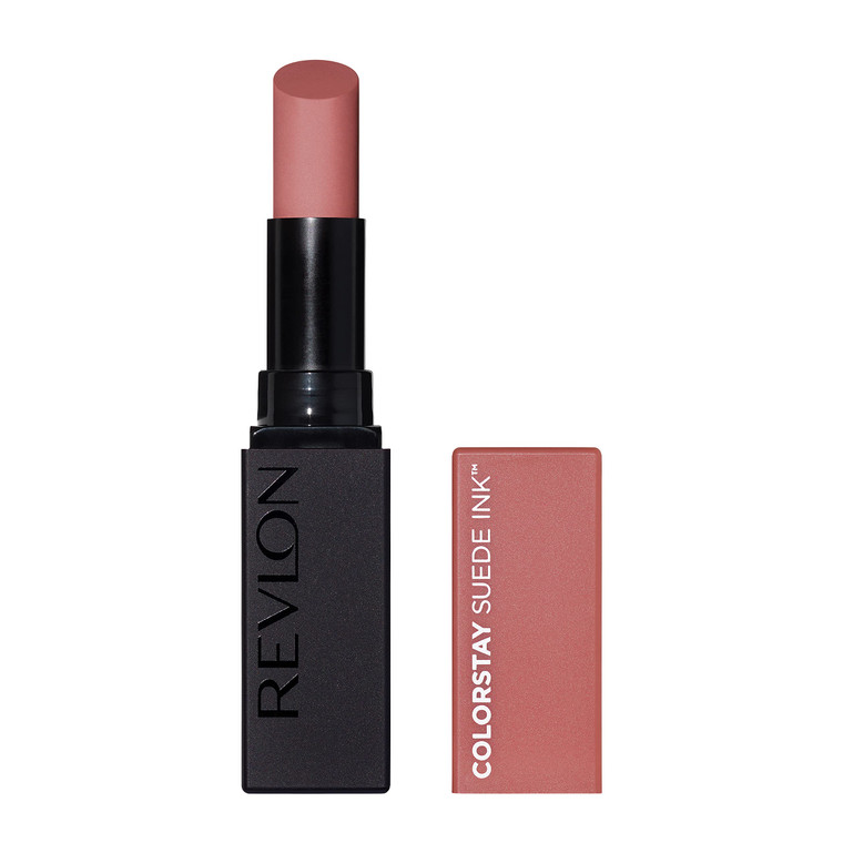 Revlon Lipstick, ColorStay Suede Ink, Built-in Primer, Infused with Vitamin E, Waterproof, Smudge-proof, Matte Color, 001 Gut Instict, 0.09 oz