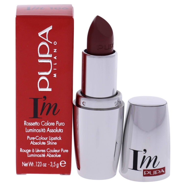 Pupa Milano I'M Pupa Lipstick - Pure, Intense Color Release - Paraben Free, Dermatologist Tested Lip Color - Extreme Luminous Finish - 106 Elixir - 0
