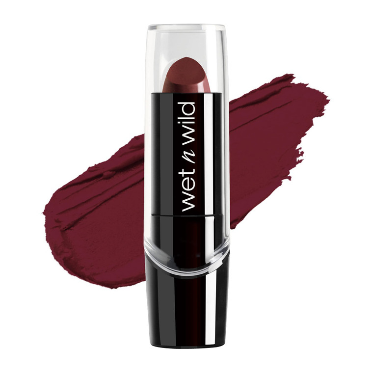 wet n wild Silk Finish Lipstick, Hydrating Rich Buildable Lip Color, Formulated with Vitamins A,E, & Macadamia for Ultimate Hydration, Cruelty-Free &