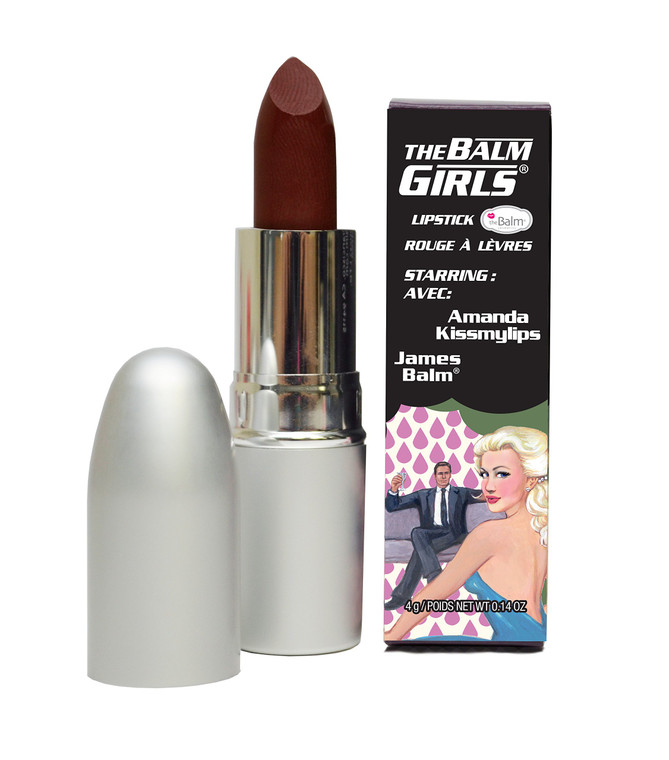 theBalm Girls Lipstick, Amanda Kissmylips, Vanilla-Mint, 0.14 oz.