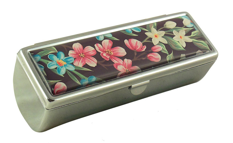 Houder Designer Lipstick Case with Mirror for Purse - Decorative Lipstick Holder with Gift Box - Velvet Lined - Protect Your Lipsticks in Style (Trop