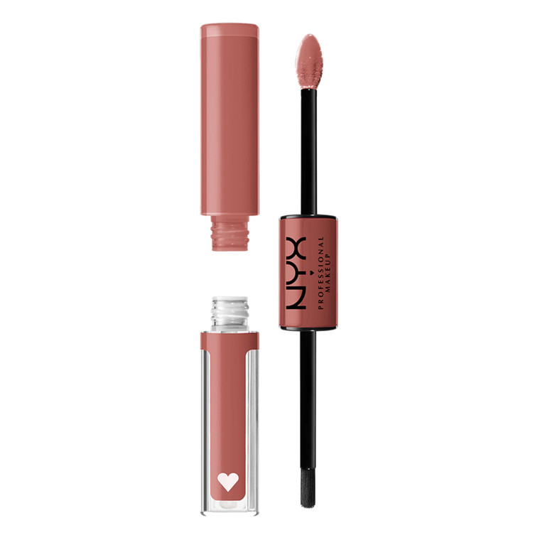 NYX PROFESSIONAL MAKEUP Shine Loud, Long-Lasting Liquid Lipstick with Clear Lip Gloss - Magic Maker (Dusty Nude Mauve)