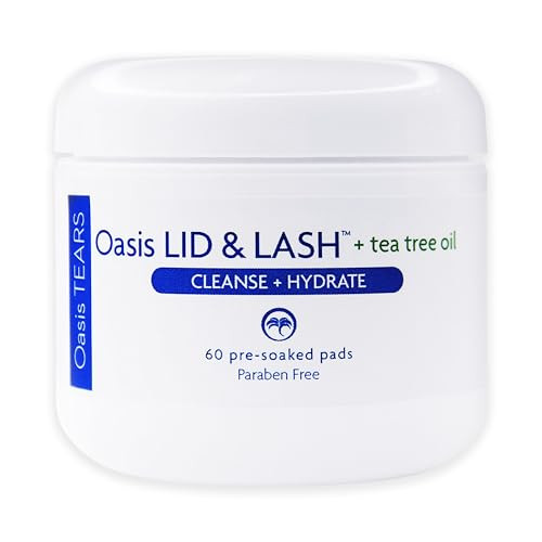 OT7300 - Oasis LID & LASH® + Tea Tree Oil for Eyelids & Lash Wipes | 60 Count | Paraben Free & Rinse Free