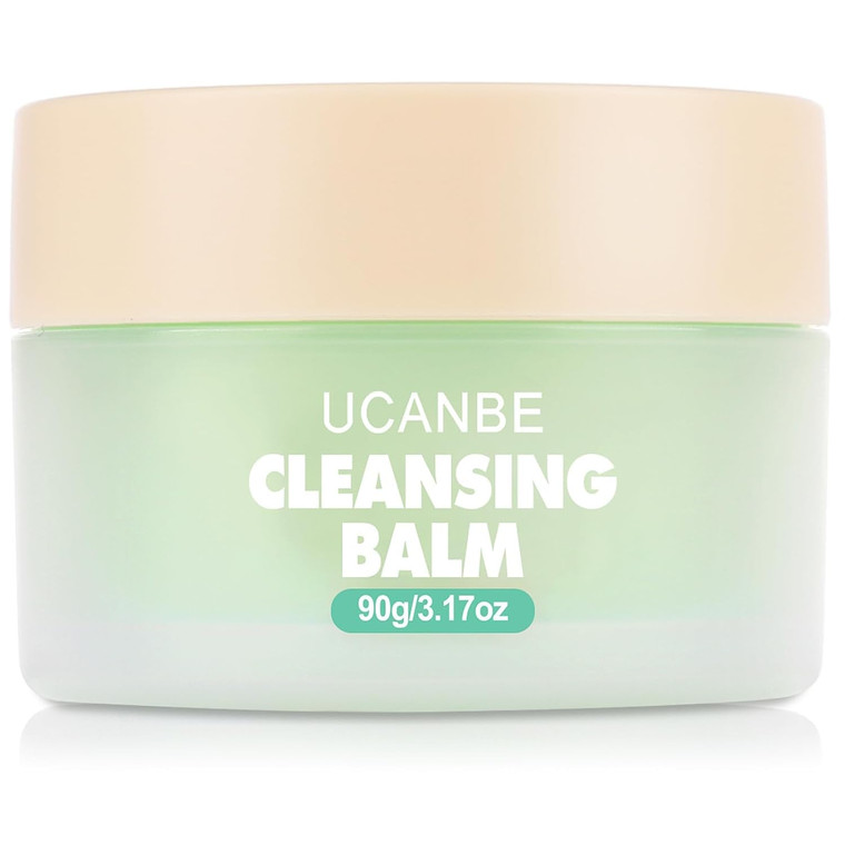 UCANBE Cleansing Balm Makeup Remover - 3.17oz, Natural Gentle, Deep Cleaning, Makeup Cleansing Balm for Waterproof Eye Face Lip Makeup, Made for All
