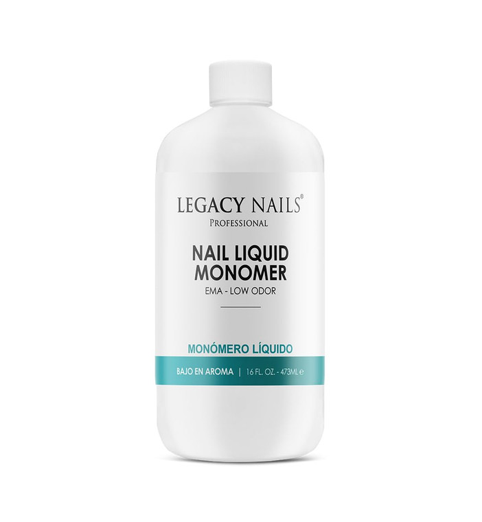 LEGACY NAILS Professional NAIL LIQUID MONOMER - MMA-Free, Acetone-Free, Low Odor Formula, Compatible with All Acrylic, Perfect for Nail Extensions, S