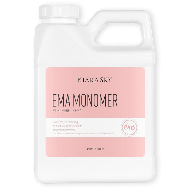Kiara Sky EMA Monomer - Professional Acrylic Nail Liquid, 16 Fl Oz