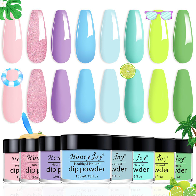 28g/Box Green Color Dipping Powder Without Lamp Cure Nails Dip Powder Gel Nail Color Powder Natural Dry (no.13)