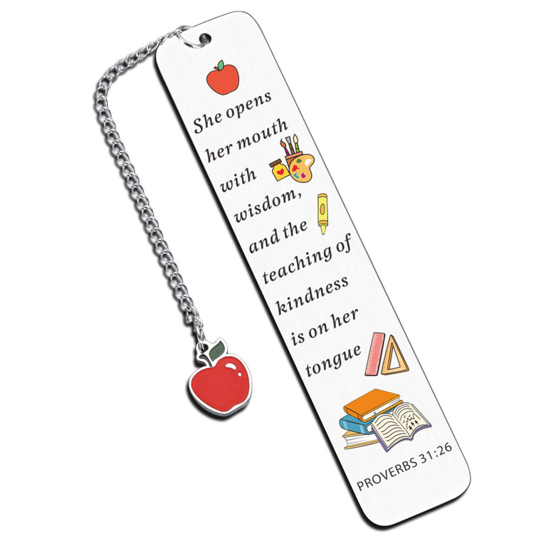 Valentines Gifts Basket Stuffers for Teacher Supplies for Classroom Christian Bookmark for Women Teacher Appreciation Gifts in Bulk for Special Educa