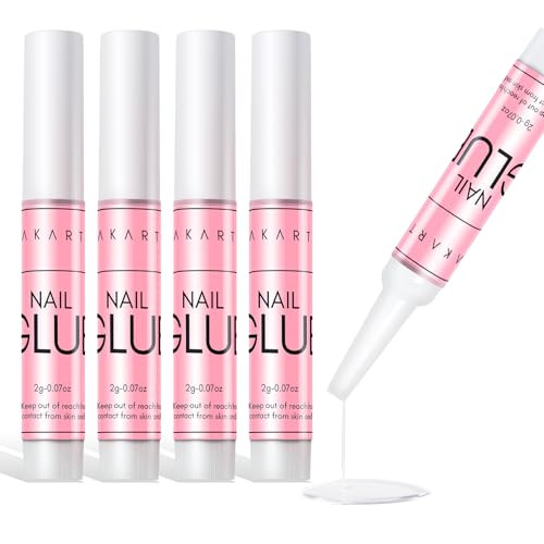 Makartt Super Strong Nail Glue for Press On Nails- Acrylic Nails Nail Tips Glue for Stick On Nails Long Lasting for Fake Nails Broken Nails Repair Pr