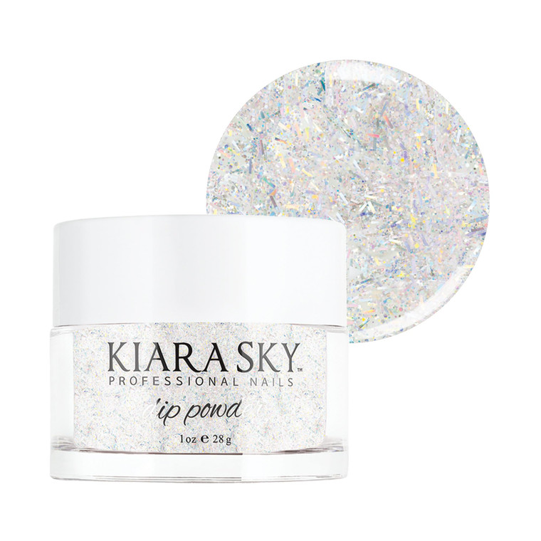 Kiara Sky Dip Powder Silver Tones 1 oz, Shooting Star