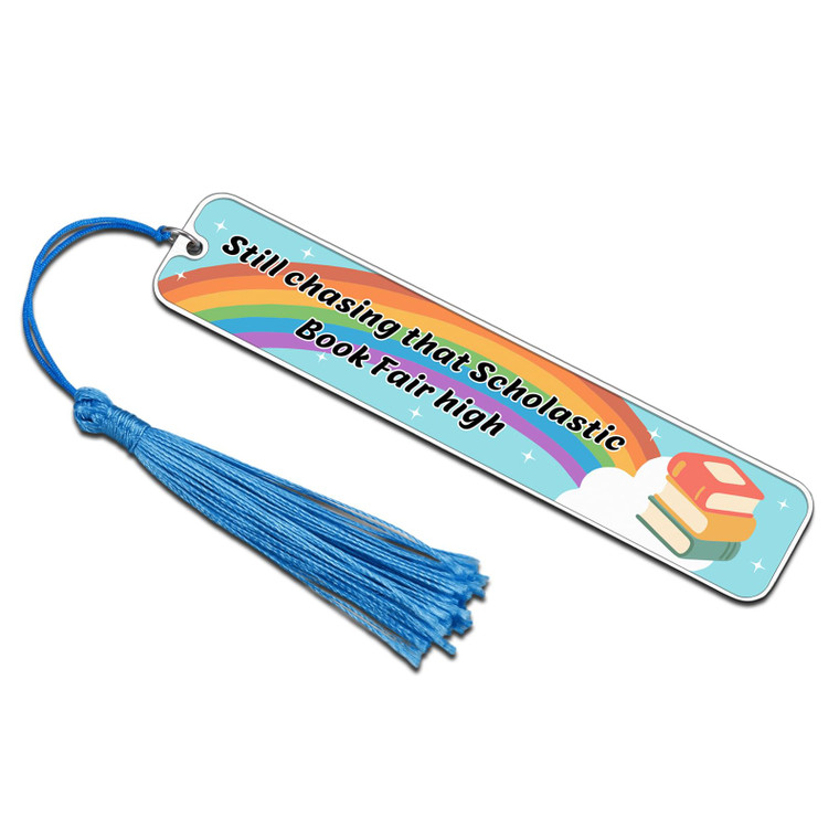 Rainbow Bookmark for Book Lovers Gifts, Bookish White Elephant Gifts, Inspirational Rainbow Bookmarks for Reading Women Bookworm, Friend Bookworm Boo