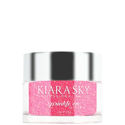 Kiara Sky Nail Art 3D Glitter 1 oz | Sprinkle On Collection | Mix with Acrylic, Gel Polish or dip Powder | Be-U-Tiful