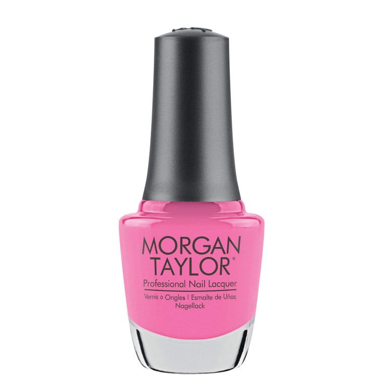 Morgan Taylor Nail Lacquer (B-Girl Style) Pink Professional Lacquer, Vibrant, Chip-Resistant, Fast-Drying, Long-Lasting, High-Shine, Perfect for Mani