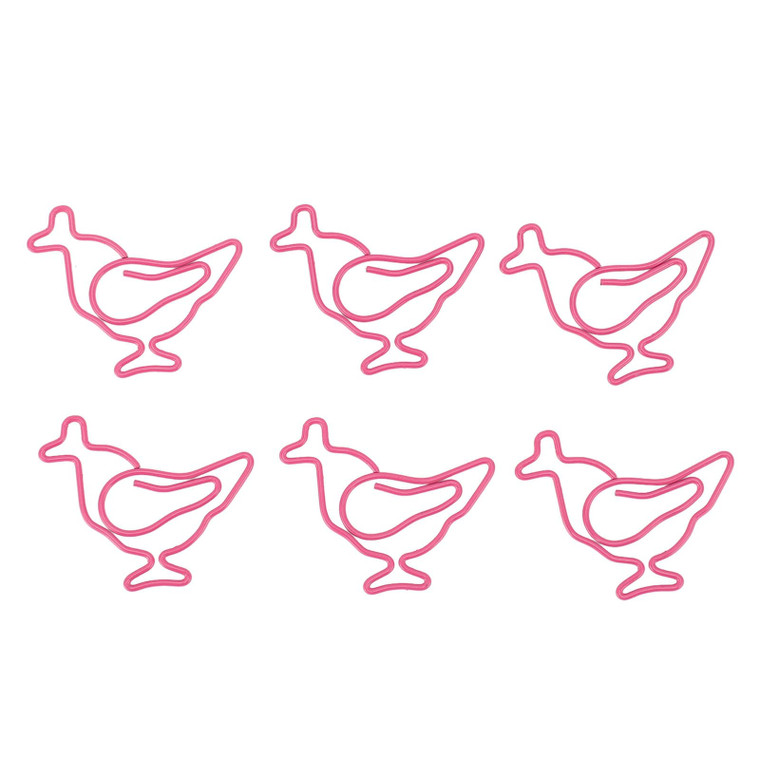Cute Chicken Paper Clips, 100pcs Chick Vibrant Color Animal Clips, Iron Wire Rustproof Reusable for Home School Office Shape Organizing Use