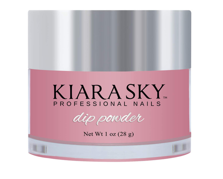 Kiara Sky Dip Powder. RETRO PINK Long-Lasting and Lightweight Nail Dipping Powder. (1 Ounce)