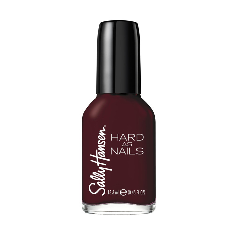 Sally Hansen Hard as Nails, Garnet Attention, Long Lasting, Chip Resistant, Opaque, Shiny Red Nail Polish
