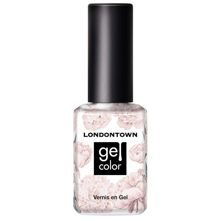 LONDONTOWN UV/LED Gel Nail Polish - Long Lasting, Chip Resistant High Shine Color - Sheer Nude, Crowning Crumpet, 12ml/.40fl oz