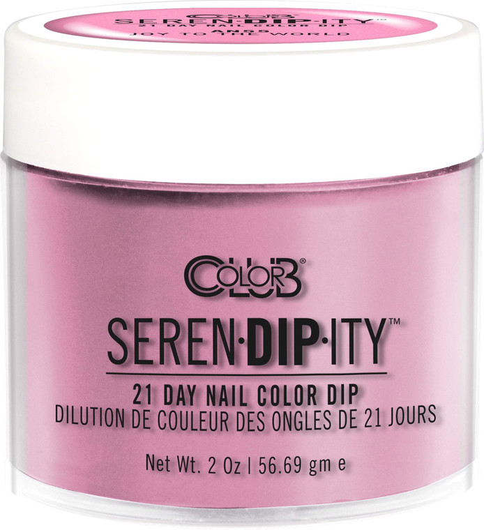 Color Club Joy To The World Serendipity 2 Ounce Dip Color Powder- Neon, 0.5 fluid_ounces
