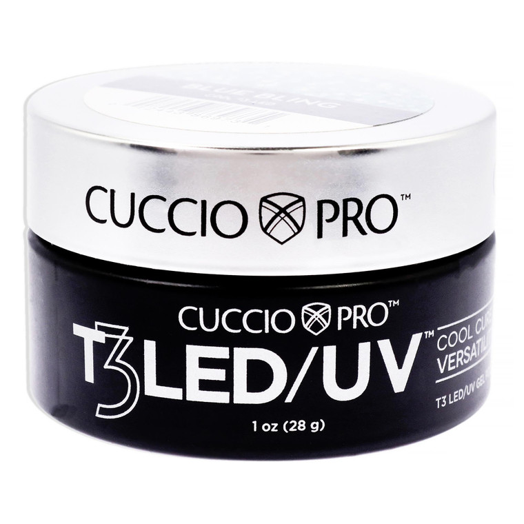 Cuccio Pro T3 LED/UV Cool Cure Versatility Gel - Self-Levelling - Incredibly Flexible - Strong Adhesion - High Shine Finish - Fast Application - Quic