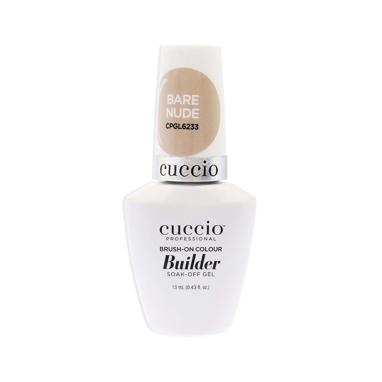 Cuccio Pro Brush-On Colour Builder Soak-Off Gel - Calcium Enriched - Easy Brush-On - Perfect Light Color - Reinforce, Build, Shape And Extend The Nat