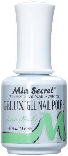 Mia Secret Gelux Nail Polish 0.5 Oz UV Gel-SOAK Off Gel Polish - Collection 2018 Pick Your Color (Green Mochi)