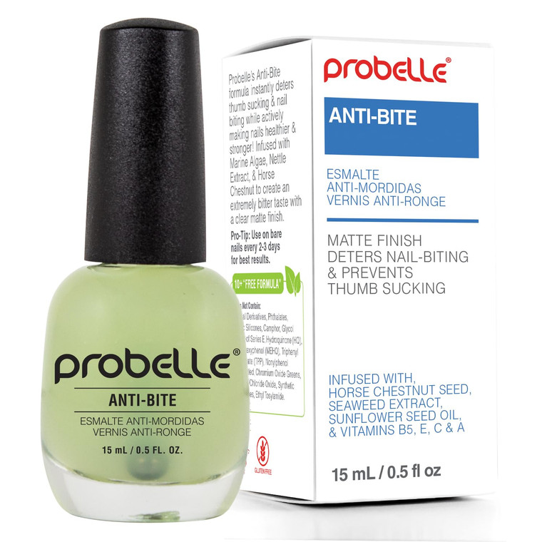 Probelle Anti-Bite, Nail Biting Treatment for Kids & Adults to Quit habit, No Bite Nail Polish Deterrent, Thumb Guard & Prevents Finger Sucking, Bitt