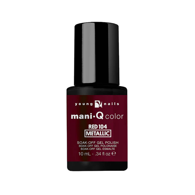 Young Nails Mani-Q Gel Polish, Color Gel Nail Polish For Natural Or Artificial Nails, Cure With LED Or UV Light, Soak Off Gel Polish 0.34 fl oz.